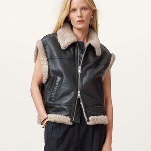 Zep Sleeveless Shearling GIlet